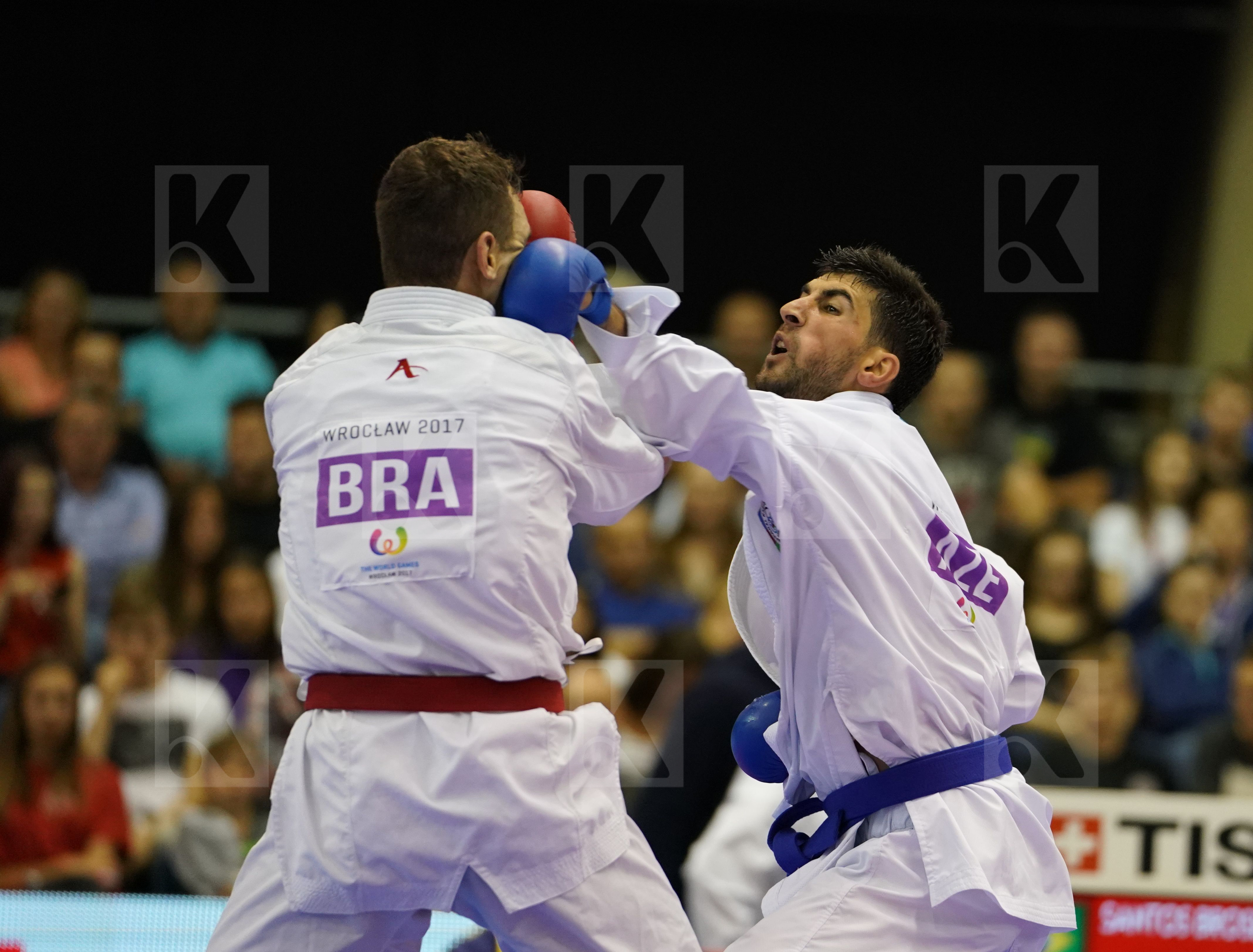 Azerbaijan Brazil Farzaliyev Firdosi Male Kumite -60kg Santos Brose Douglas